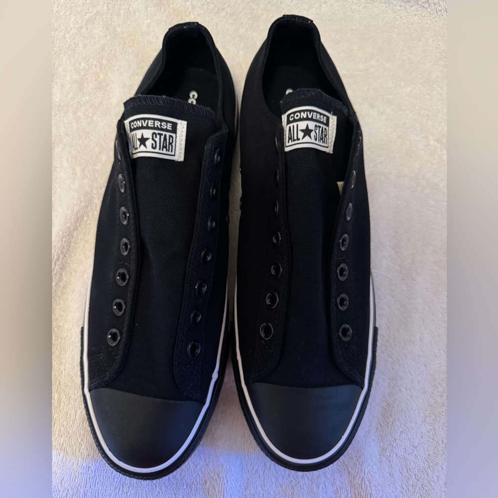 Converse Black Slip-On Sneakers